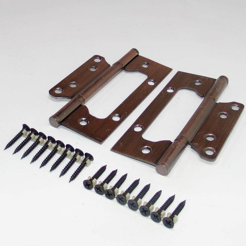 Петля дверная бабочка без врезки 125х2мм блистер ROSSI медь