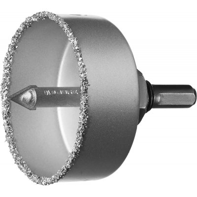 Коронка-чашка по кафелю карбид вольфрама 67мм L 25мм ЗУБР