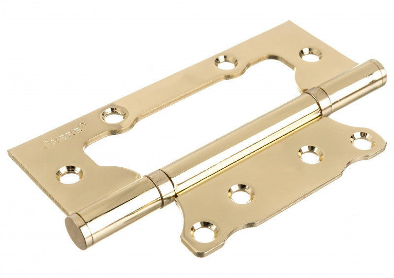 Петля дверная бабочка без врезки 125х2,0 блистер ROSSI золото