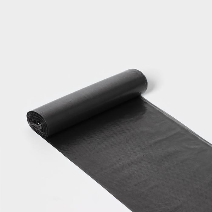 Мешки для мусора 120л, ПНД, 12 мкм, 67х105 см,10шт, белые "Профи"