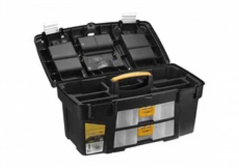 Ящик для инструментов 21" металл.замки черный с желтым ГЕФЕСТ