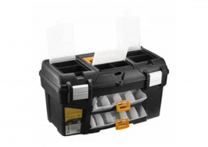 Ящик для инструментов 21" металл.замки черный с желтым ГЕФЕСТ