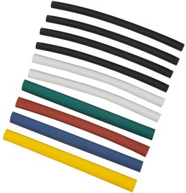 Набор термоусадочных трубок ТТУ 6/3 (4хЧ; 2хБ; К; С; Ж; З) IEK UDRS-D3-D6-10-10