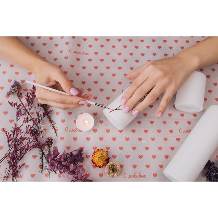 Свеча-цилиндр,4х6 см, 9ч, белая