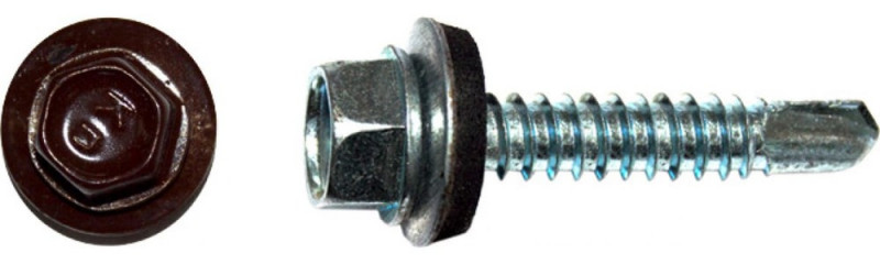 Саморез кровельный HWX2-W-P5 уп/50шт 4,8х35мм ТМ HARDWEX